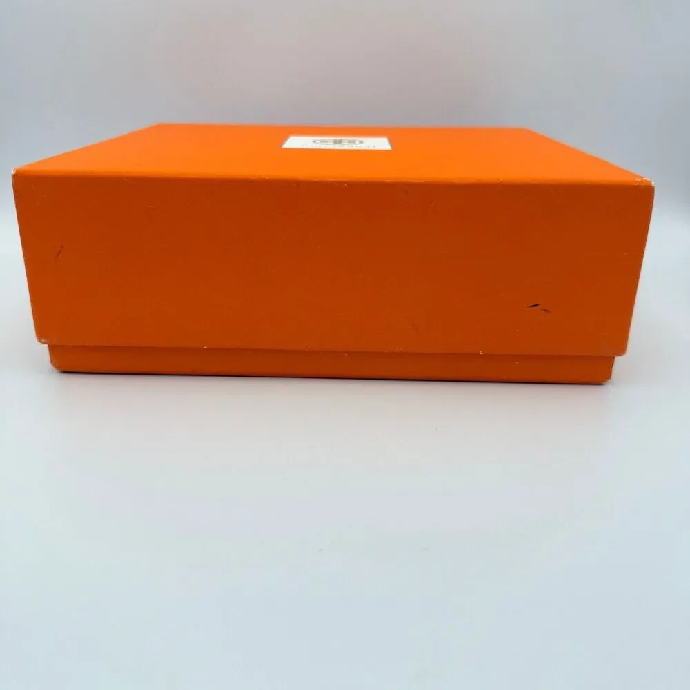 Tory Burch Orange Gift Box Storage Keepsake Packaging Empty 9 3/8 x 8 x 3 3/8